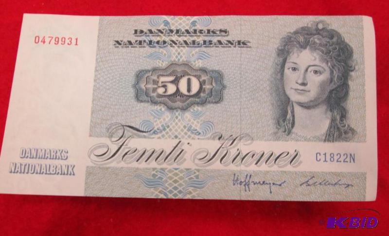 lot 294 image: Danmarks national Bank 50 Femti Kroner...