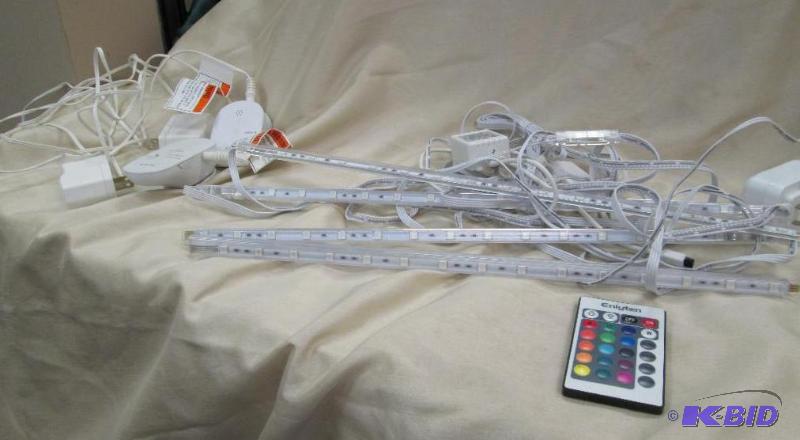 lot 301 image: LED Light bars with controller...