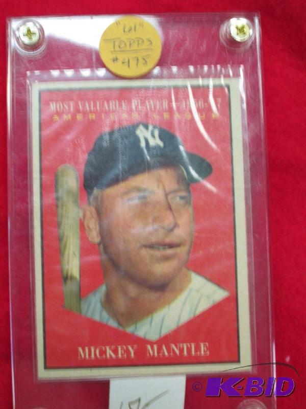 lot 43 image: 61 Topps Most valuable player -1956-57 Americ...