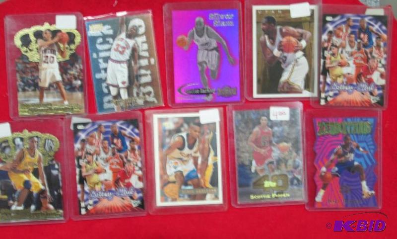 lot 61 image: Qty 10 Karl Malone Utah Jazz forward topps- s...