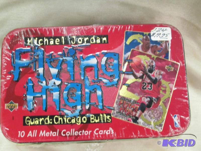 lot 73 image: Michael Jordan Flying high Guard Chicago Bul...