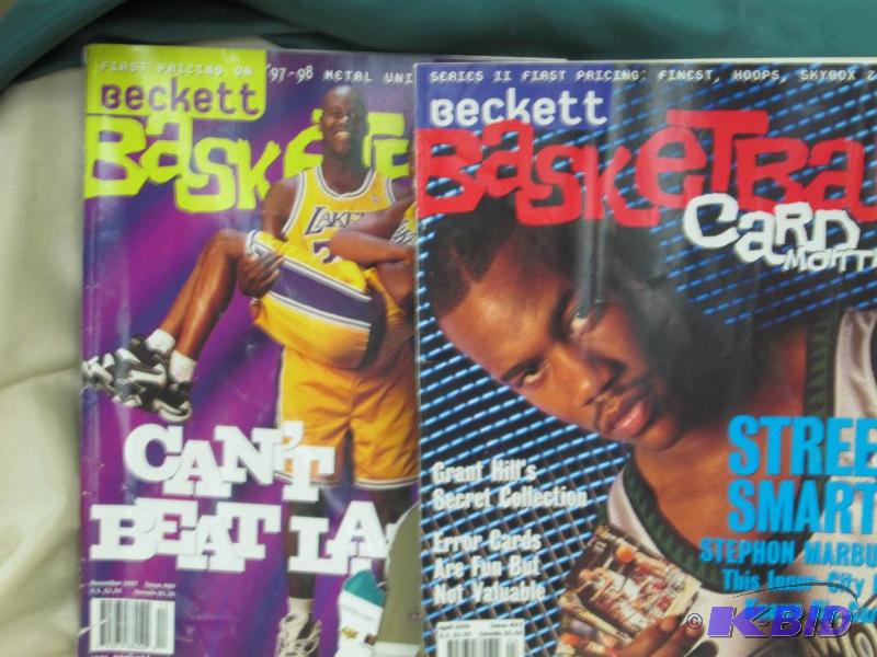 lot 83 image: Beckett basketball card monthly-Street smarts...