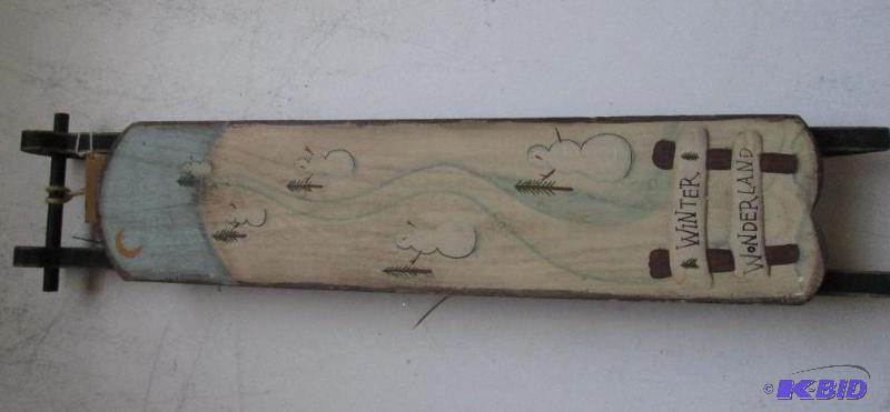 Wood sleigh dcor...