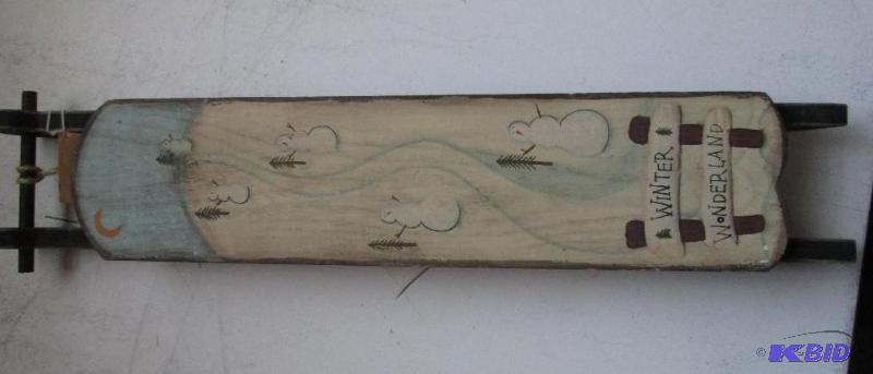 Wood sleigh dcor...
