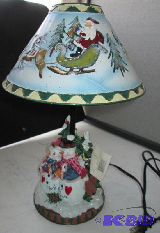 Cute Two by Two snowman electric lamp...