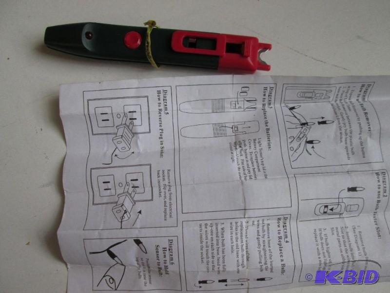 Christmas light bulb tester...