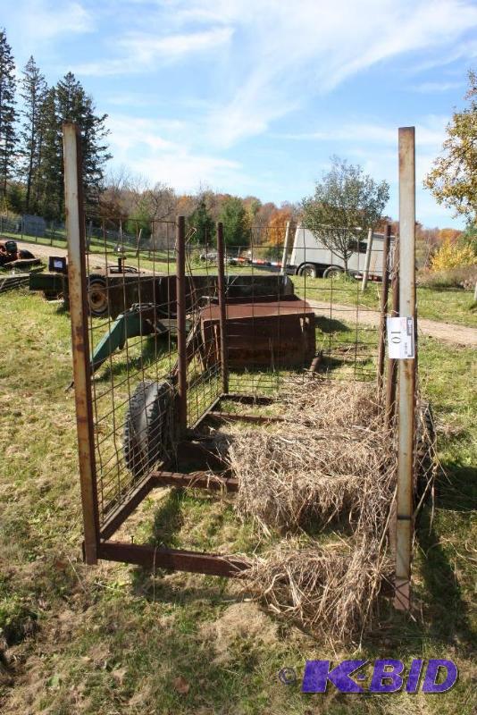 lot 10 image: Custom Hay Bale Trailer