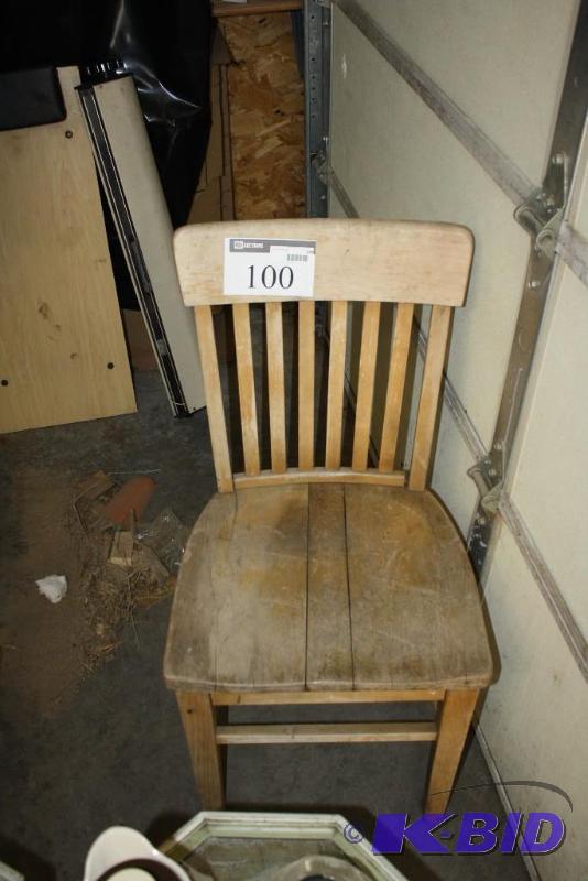 lot 100 image: Wooden Chair