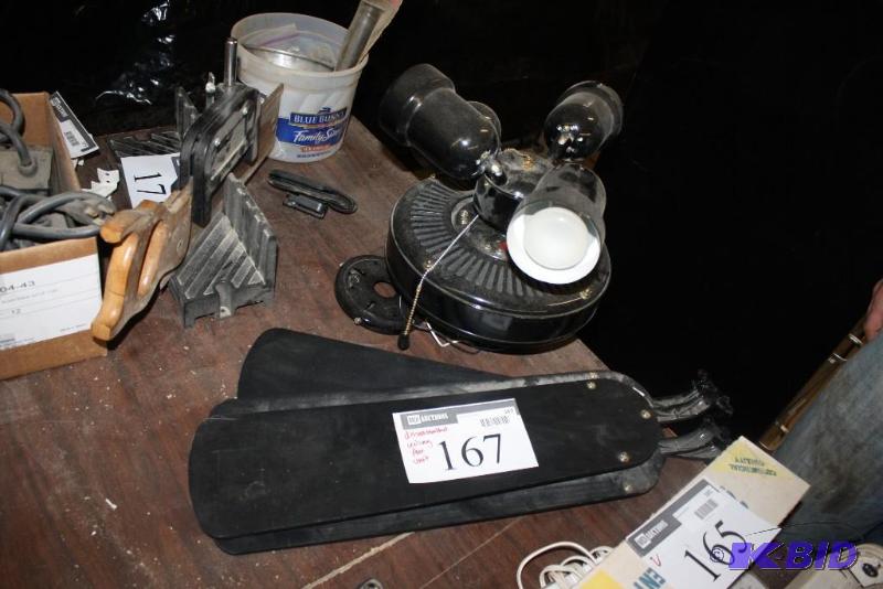 lot 167 image: Disassembled Fan & Lighting Fixture