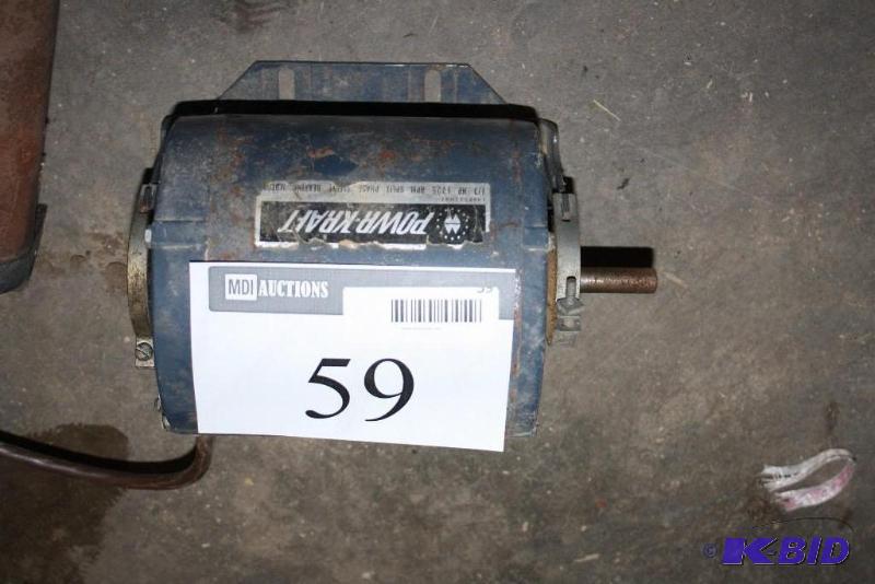 lot 59 image: Powr-Kraft Electric Motor