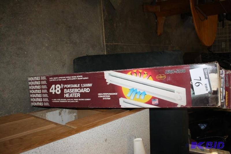 lot 76 image: Holmes AA Portable Baseboard Heater