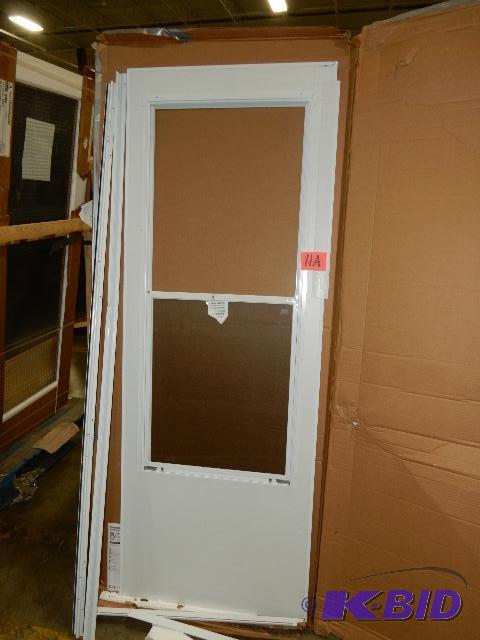 lot 11A image: EMCO Self Storing Screen Door.. Reversible.. ...