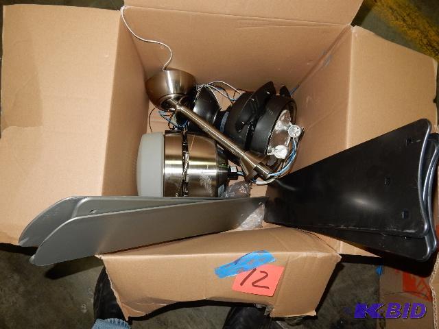 lot 12 image: 2, Ceiling Fans.. 52 in 5 Blades.. Both have ...