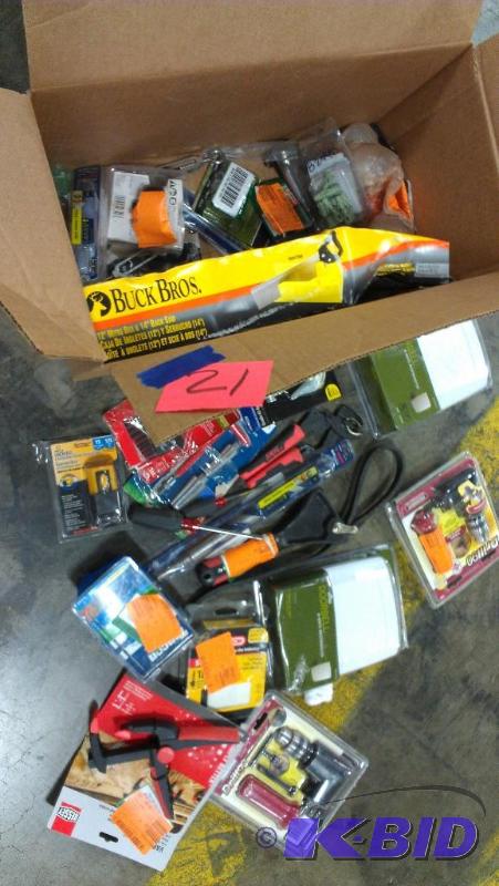 lot 21 image: Hardware Store Misc Box Lot. View photos. Ret...