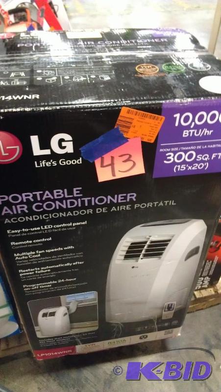 lot 43 image: LG Portable Air Conditioner. View photos. Ret...