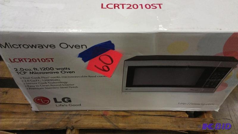 lot 60 image: LG Countertop Microwave oven. Well do a basi...