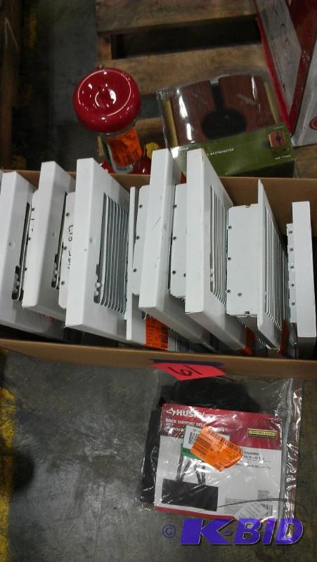 lot 61 image: White floor heat vent covers, AND doorbell, A...