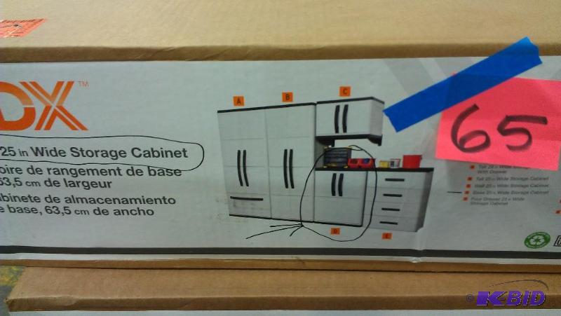 lot 65 image: Heavy Plastic Storage Cabinet. Assembly requi...