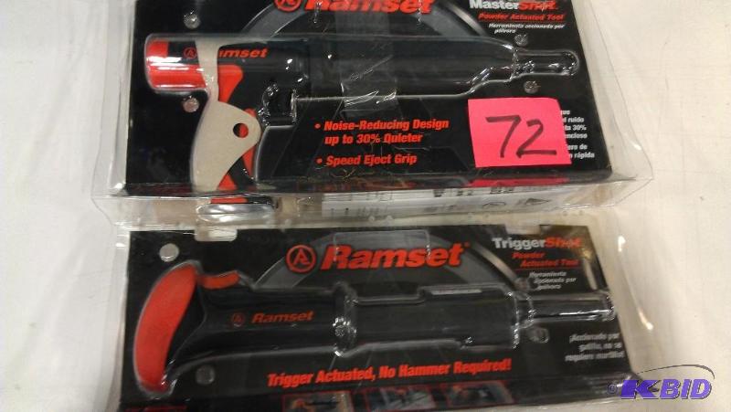 lot 72 image: Ramset Mastershot and Triggershot Power Tools...