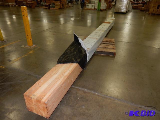 lot 8A image: Solid Wood Beam. 12in x 11in x 20 ft. Looks l...