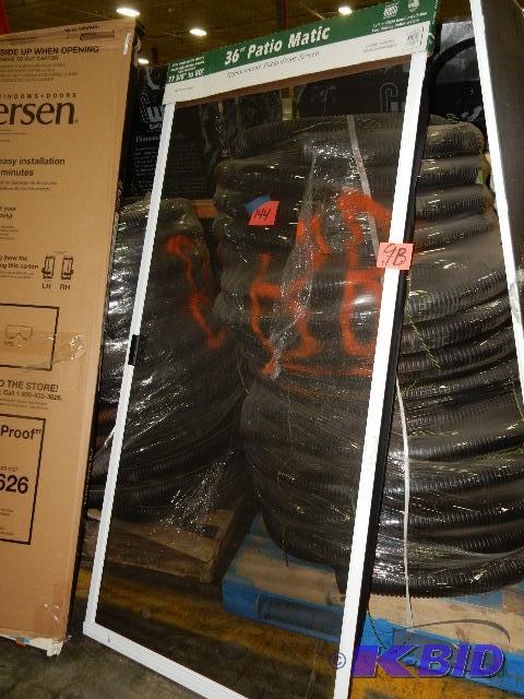 lot 9B image: 1, 36in Patio Matic, Replacement Screen Door....