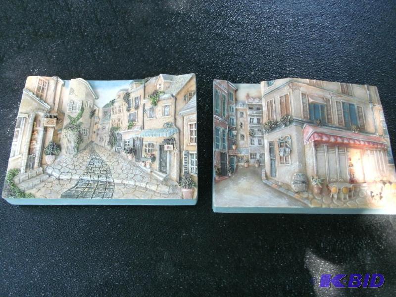 2 3D pictures. These picturesplaques are rea...