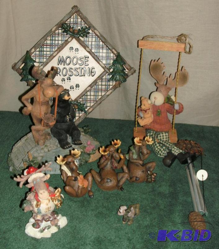 Moose assortment. A Santa moose-appears to be...