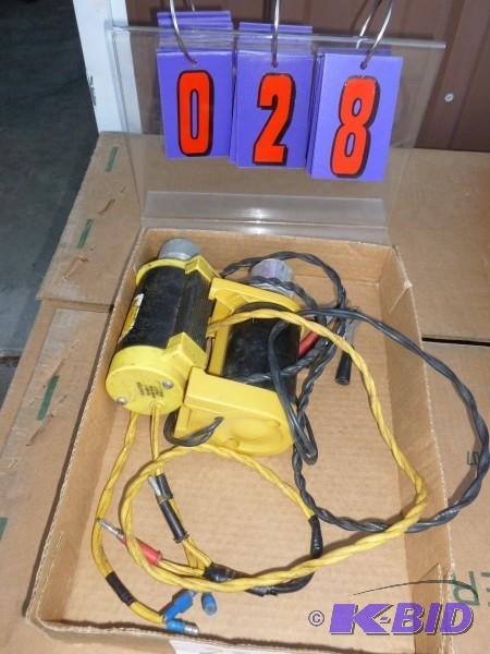 Flat of 2 12 volt airplane starters. Appears ...