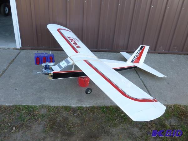 Larger gas powered airplane. With motor as sh...