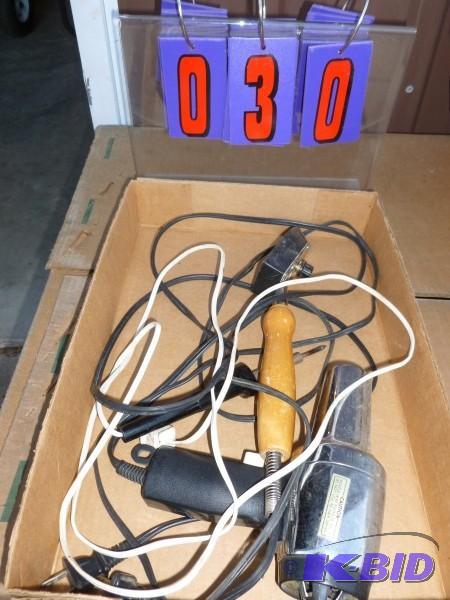 Flat of heat gun, flat iron. Good condition. ...