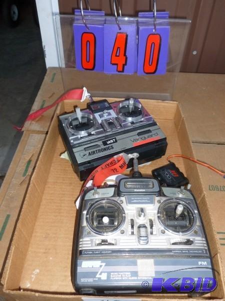 Flat of 2 rc controllers. As shown. Condition...