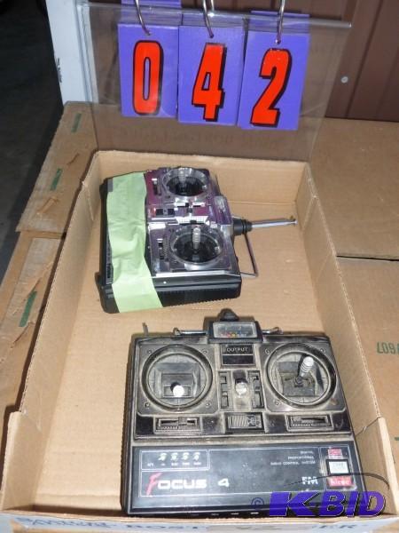 Flat of 2 rc controllers. As shown. Condition...
