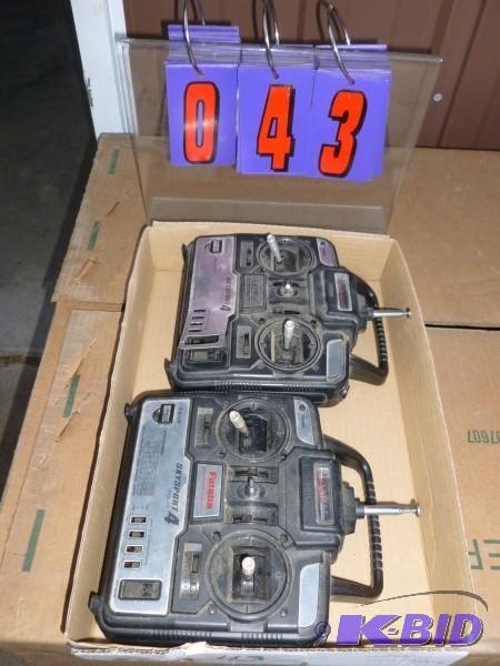 Flat of 2 rc controllers. As shown. Condition...