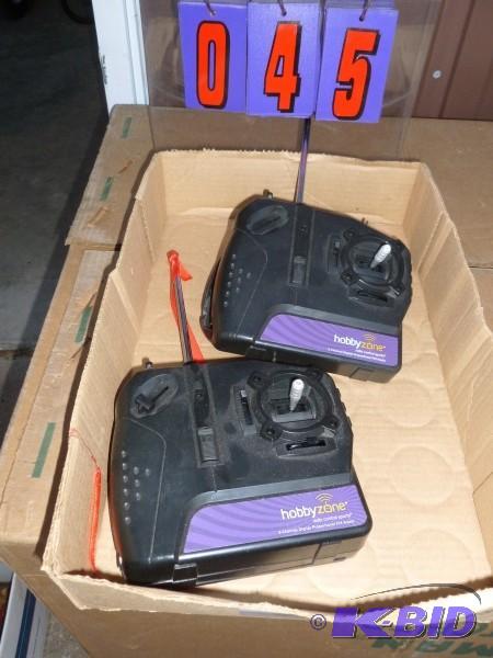 Flat of 2 rc controllers. As shown. Condition...