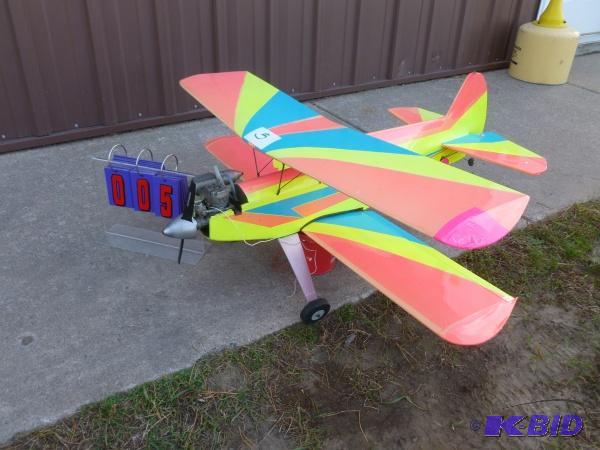 Small gas powered airplane. With motor as sho...