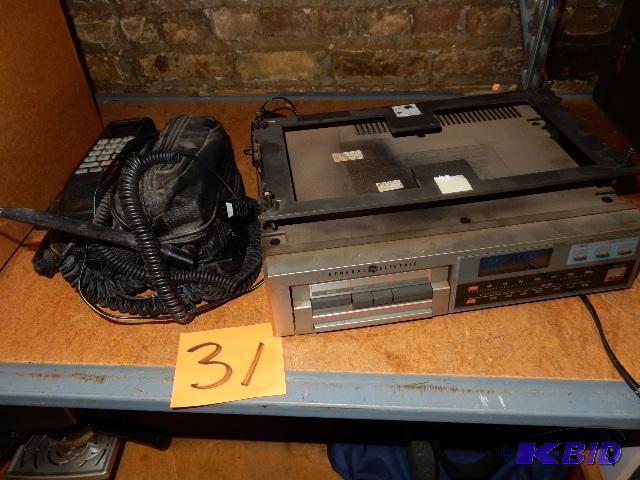 Cassette Player and VINTAGE CELL PHONE