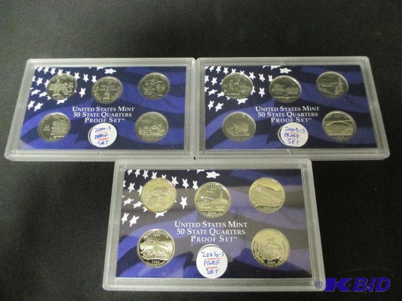 US Mint Quarter Proof Sets(3)