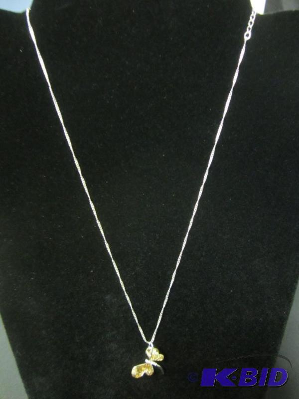 Swarvoski Elements Butterfly Pendant