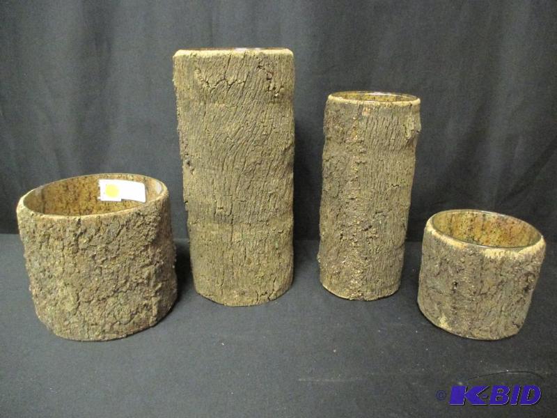Bark like vases