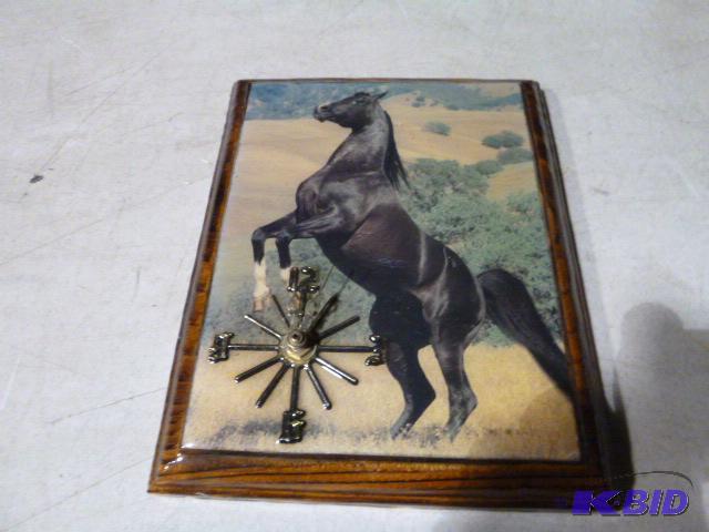 lot 116 image: Horse Wall Clock...