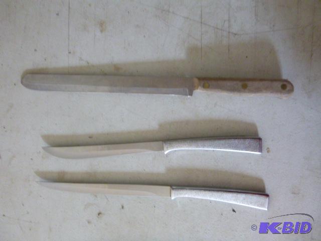lot 140 image: Three Kitchen Knives...