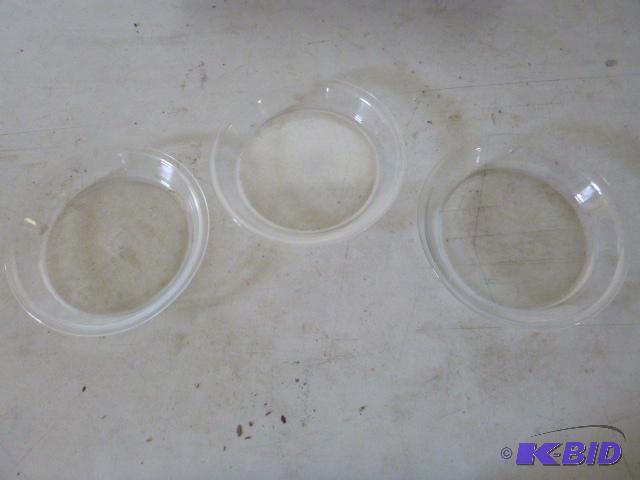 lot 147 image: Three Glass Pie Pans...