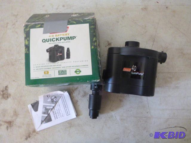 lot 205 image: Coleman Battery Quick Pump...