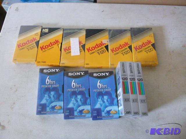 lot 34 image: 12 New VHS Tapes...