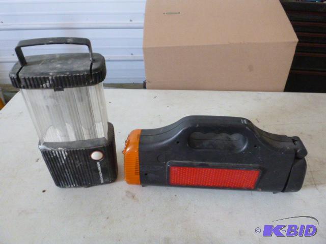 lot 62 image: Two Battery Operated Lights One has a broken ...