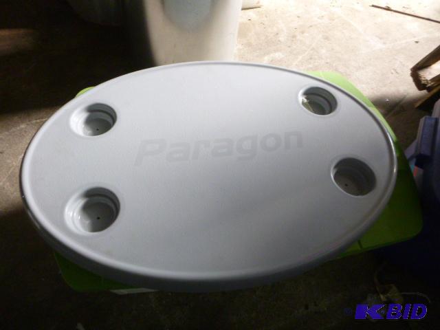 lot 64 image: Paragon Pontoon Table Has small chip....