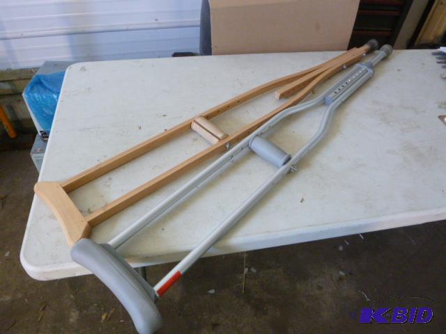 lot 72 image: Two Different Crutches...