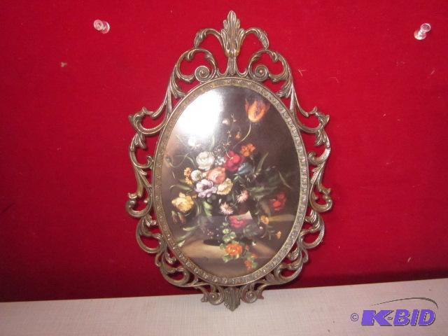 lot 138 image: 10 inch made in Italy metal wall decor. ...