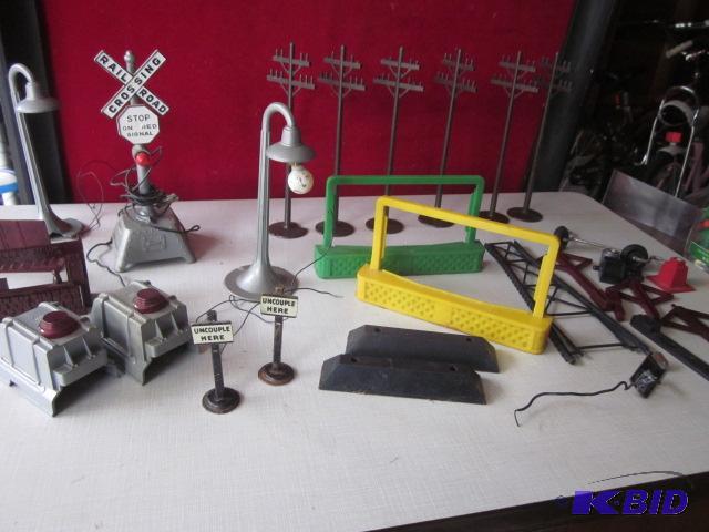 lot 34 image: Large lot of Marx Utility accessories. ...