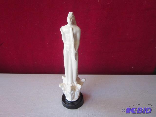 lot 76 image: Vintage God of Peace chalk wear statue. ...